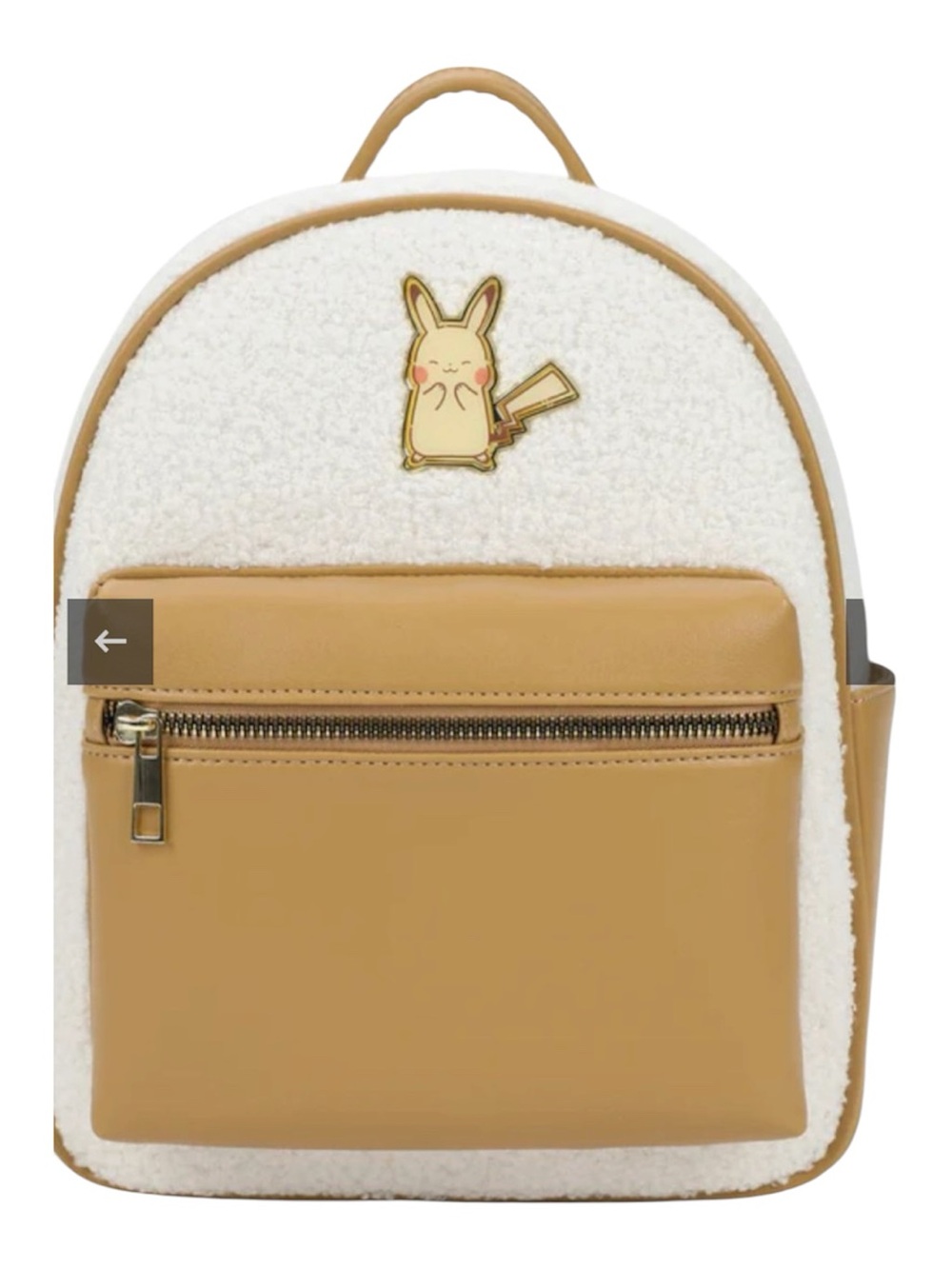 Bioworld Pokemon Electric Pikachu Sherpa Backpack